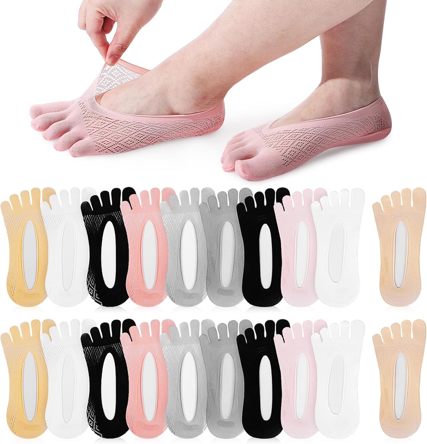 Cof1453 Zehensocken Zehnsocken 5 Fnger Socken Aus Wolle Für Frauen