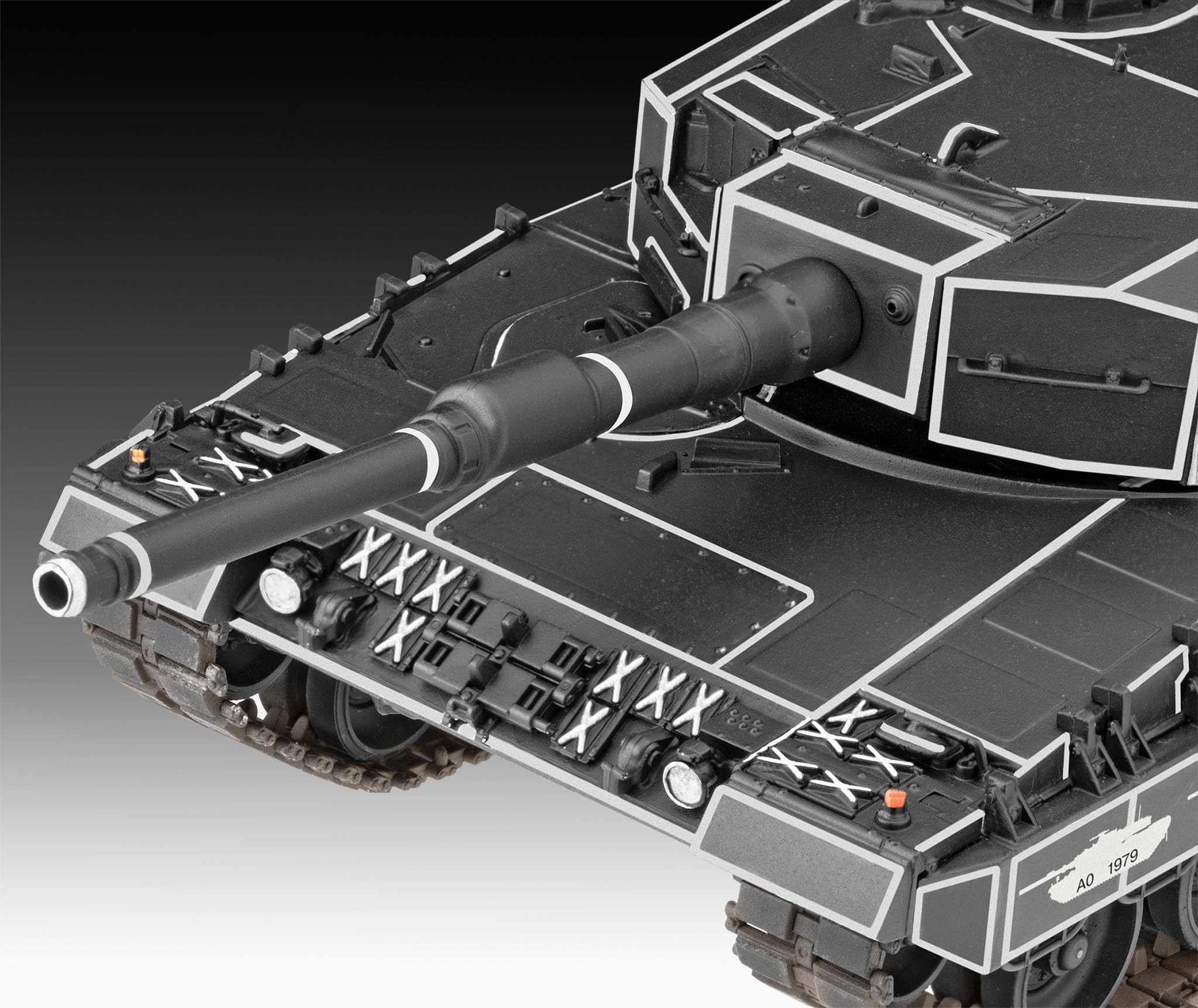 Revell 63368 Zestaw modeli Leopard 2A4 Tank - specjalna dekoracja 40. rocznica skali 1:35 niezabudowany/niepomalowany plastikowy model zestaw z akcesoriami