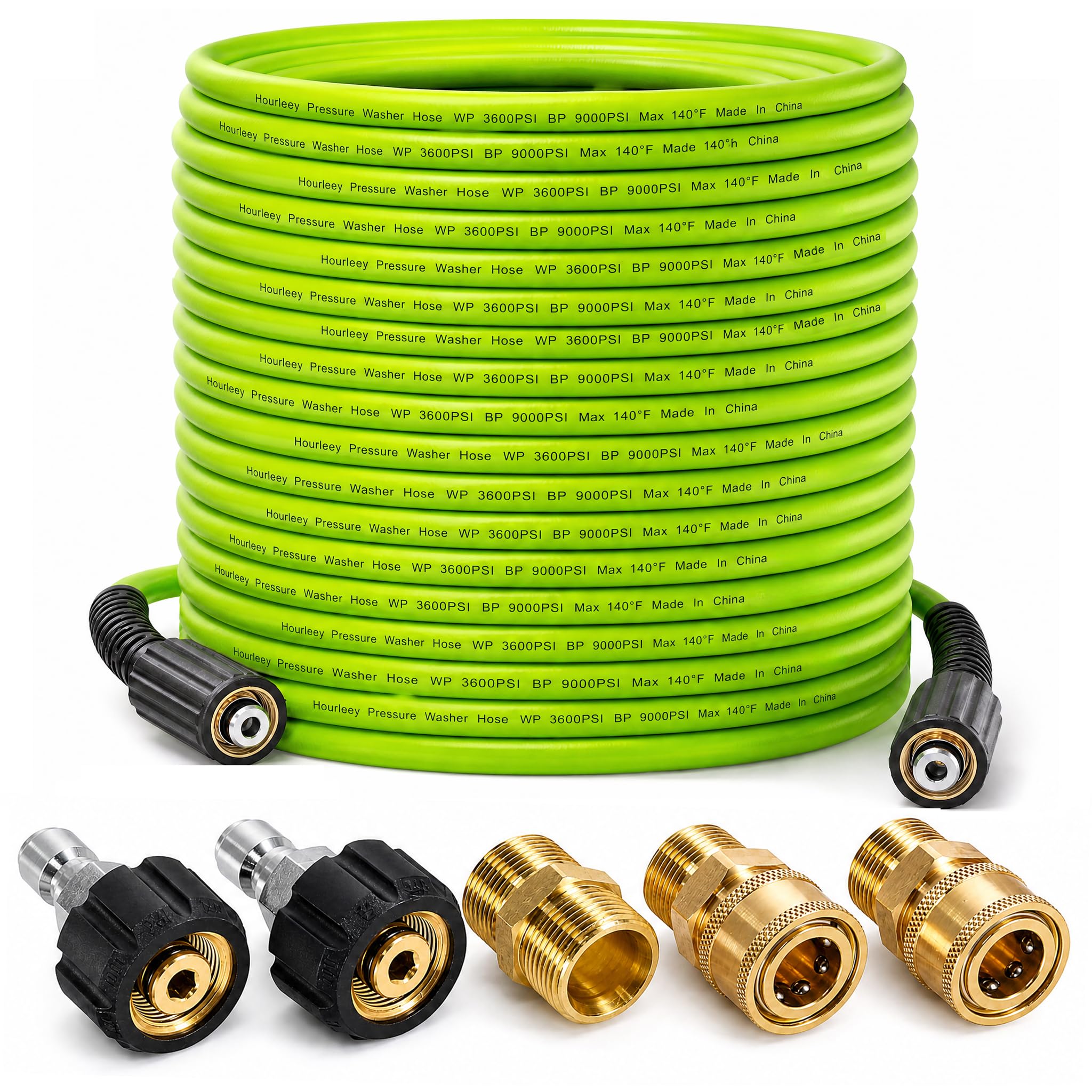 Hourleey Pressure Washer Hose 100 FT