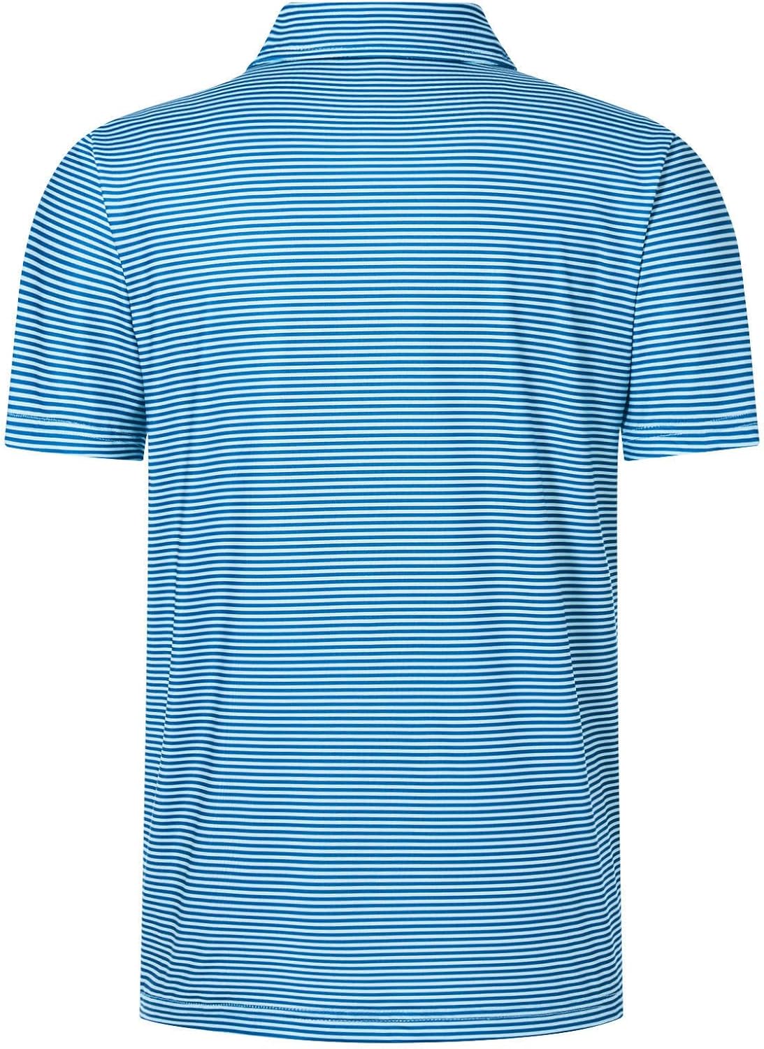 Boys Performance Polo Dry Fit Short Sleeve Golf Stripe Shirt for Active Casual Size 5-14 - Image 6