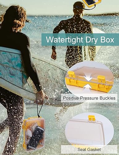 Miniatura 5 de Avlcoaky Caja seca impermeable cajas secas pequeños recipientes impermeables impermeables para kayak y navegación caja impermeable al aire libre