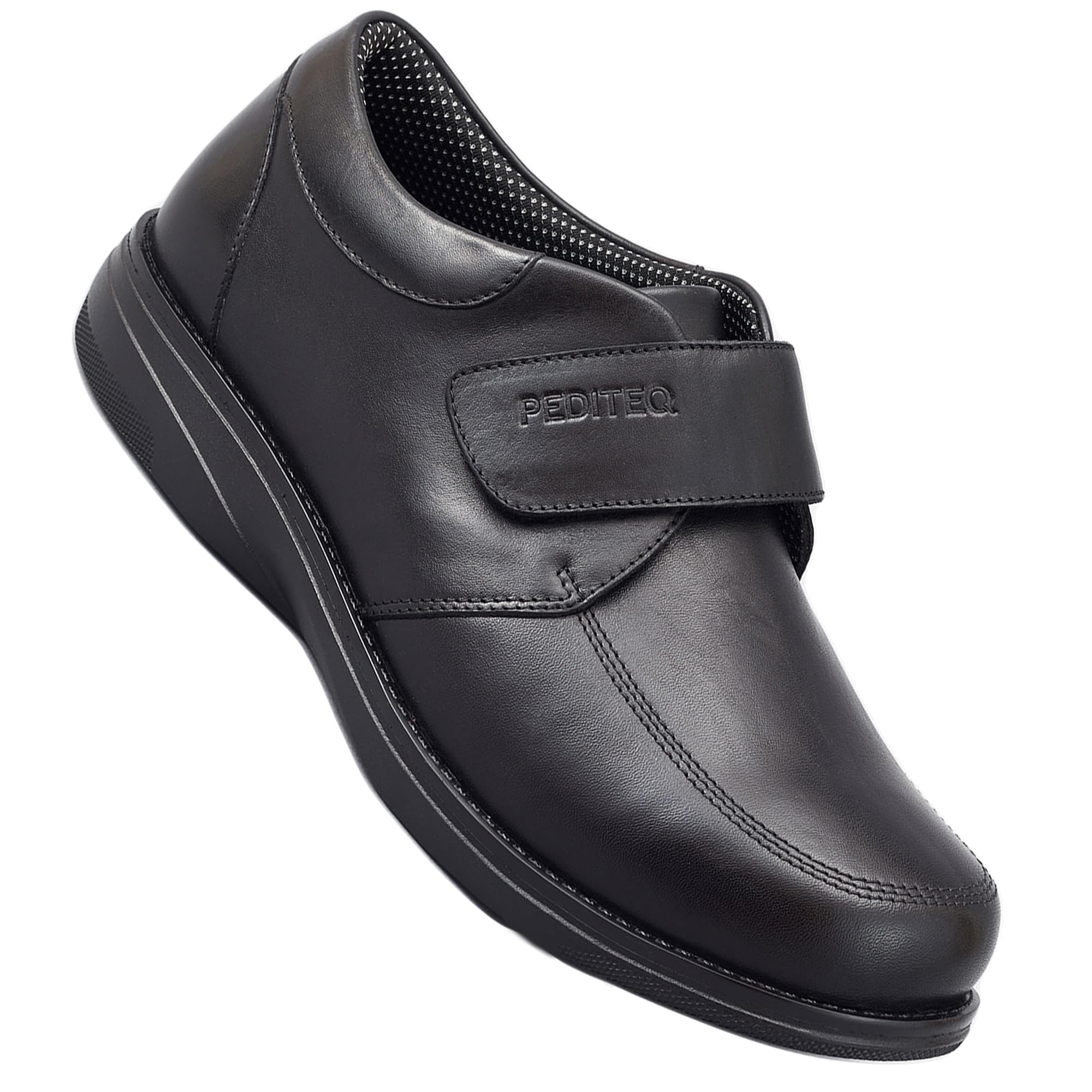 Pediteq DC2 Austin Diabetic Shoe for Men | Diabetic Footwear with Hallux Valgus Support | High Adjustability | Wide Fit | Seamless Lining | Genuine Leather-picture-17