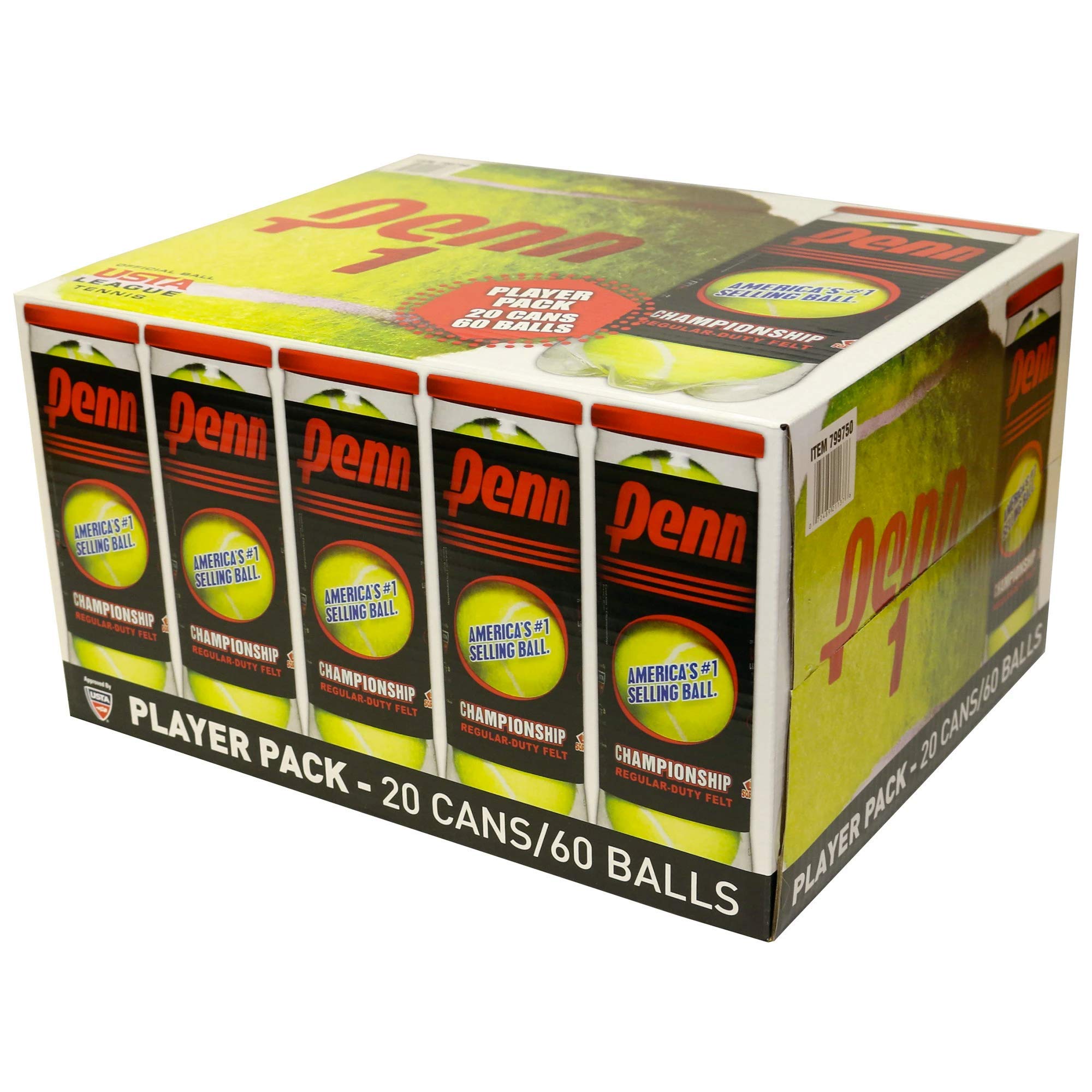 Amazon.com : Penn Championship (20 Cans, 60 Balls Total Regular
