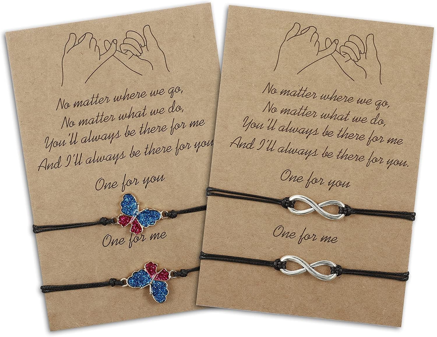 HeyuLotus 4 Pièces Bracelet D