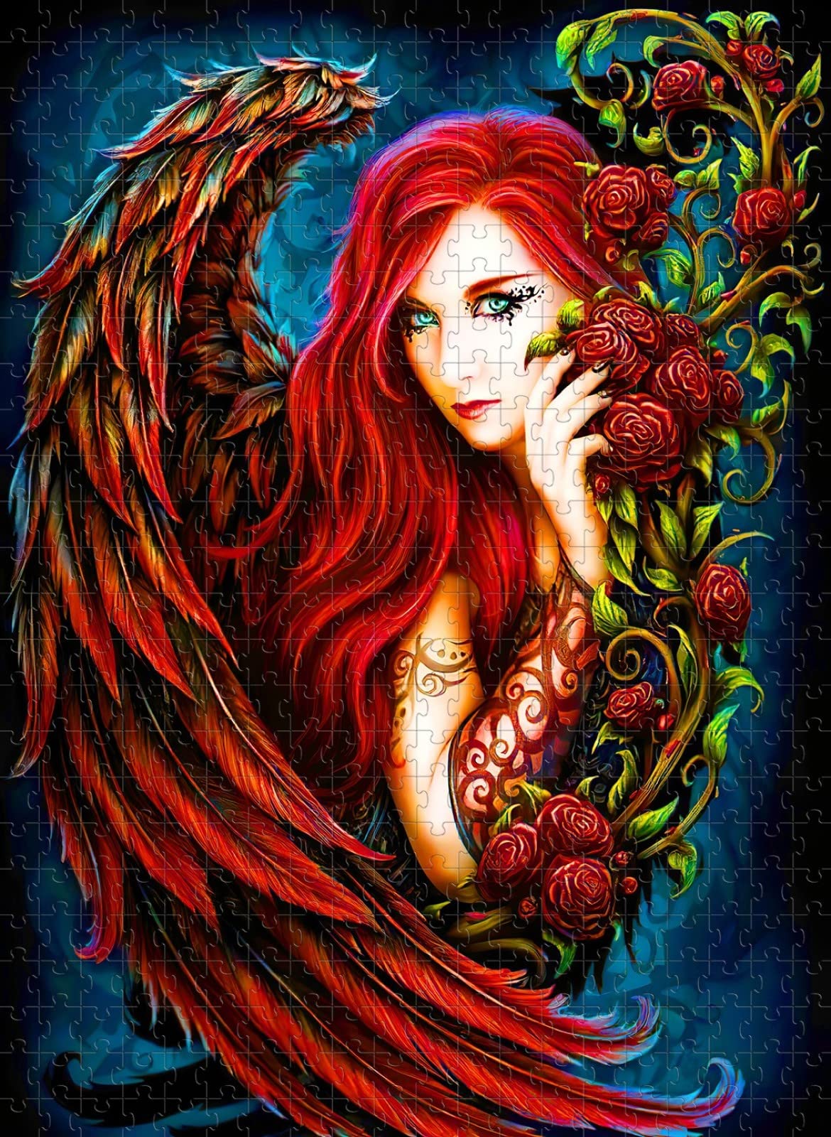 Puzzle In Legno 1500 Pezzi Fiori Donna Jigsaw Grande Puzzle Per Adulti