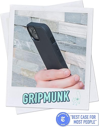 Miniatura 2 de Smartish - Funda delgada para iPhone 13, Gripmunk, ligera + protectora, funda de agarre fina, color negro