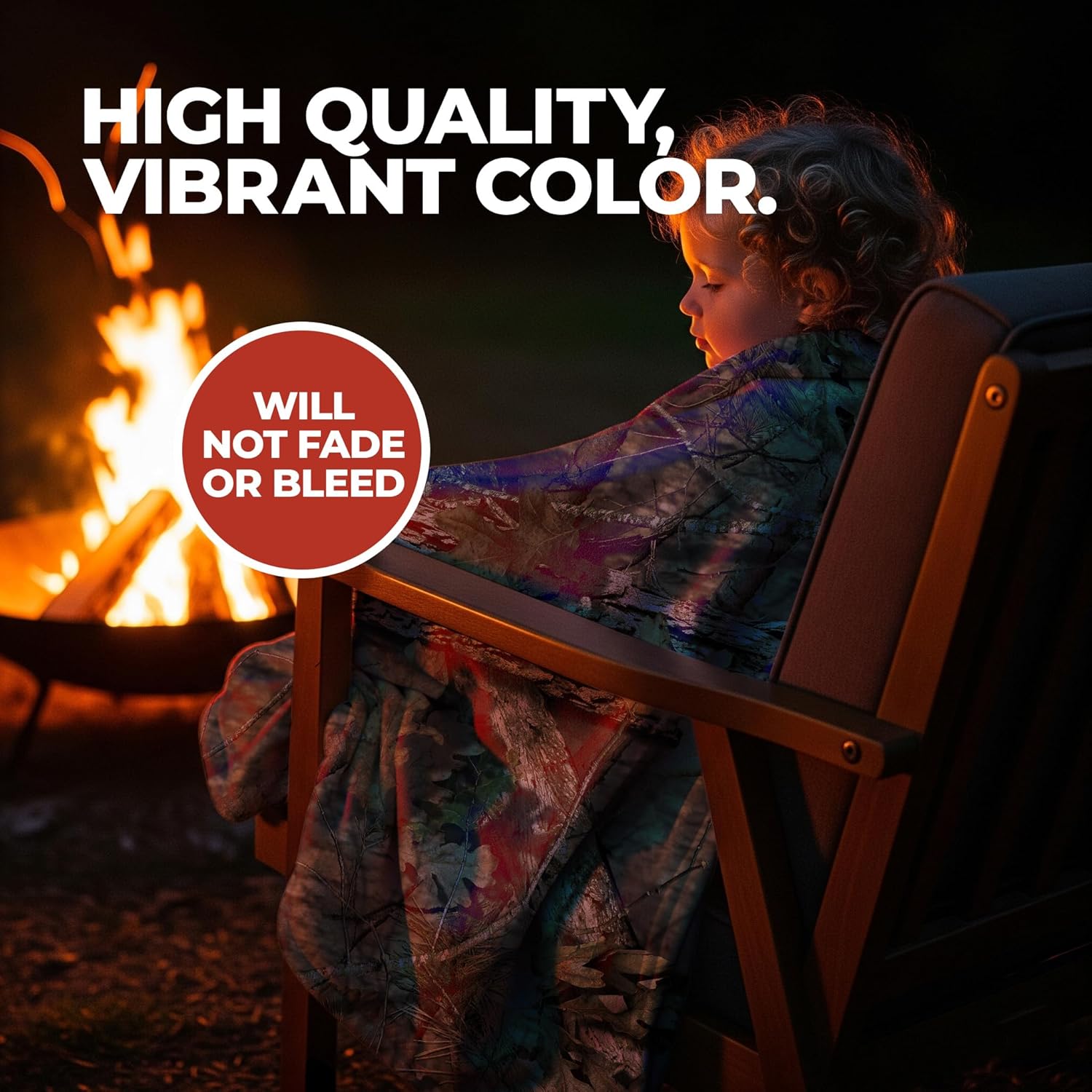 Mossy Oak Graphics Custom Photo Blanket - Personalized Hunting Trip Throw Blanket Lightweight Smooth Fleece Mossy Oak Camo Pattern Multi Photo Collage Custom Text 50"x60" Hunting Gift, 1-Sided Print - Image 3