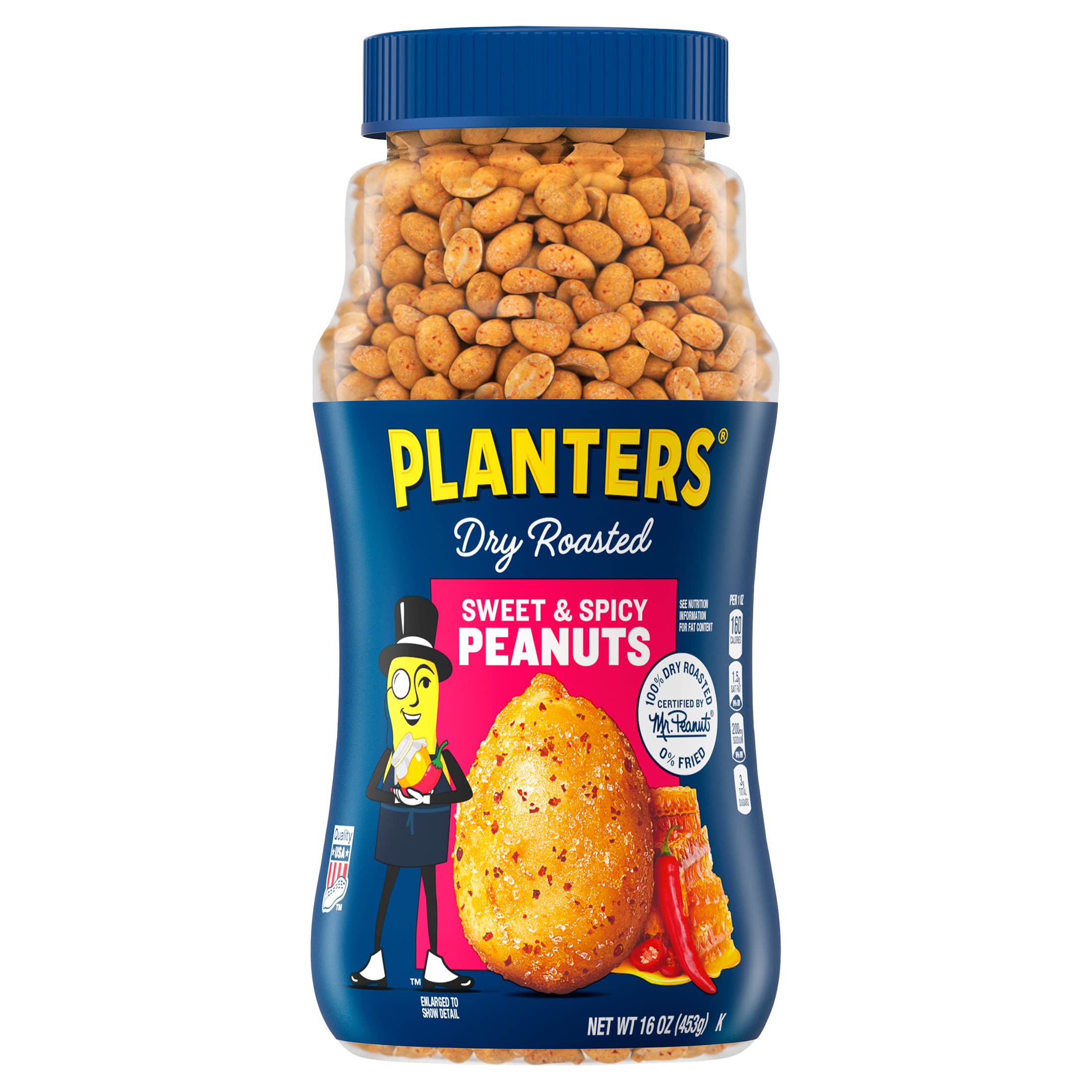 PlantersSweet and Spicy Dry Roasted Peanuts, 16 oz. (6-Pack)