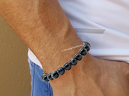 Miniatura 489 de Amazing Gemstone Pulsera de cristal para mujeres y hombres, pulsera de cristal curativo de protección, pulsera elástica con cuentas de piedras