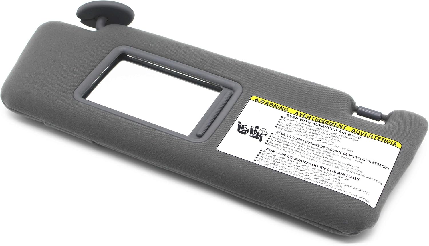 Ezzy Auto Gray Left Driver Side Sun Visor fit for 74320-04181-B1 2005-2012 Tacoma Visor Without Light