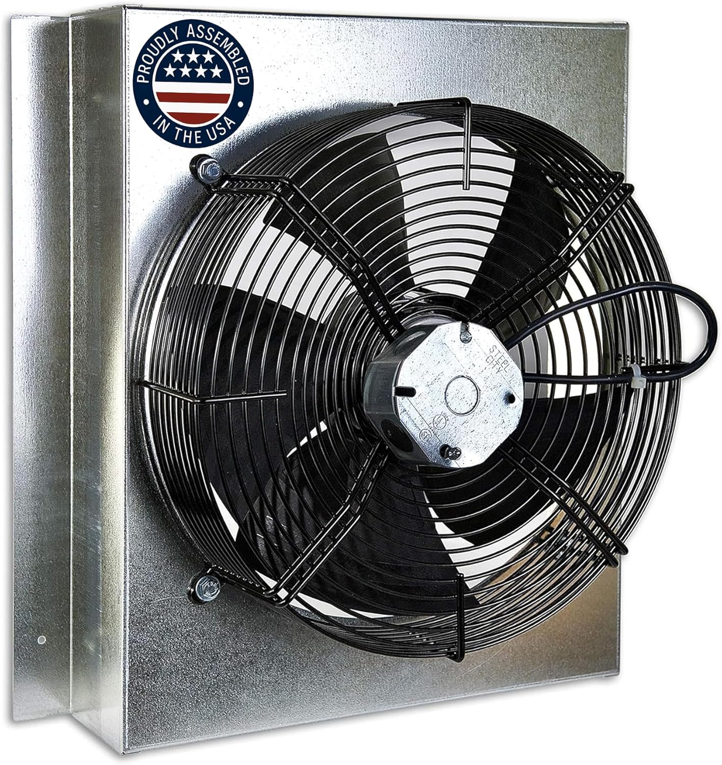 Centric Air Gable Attic Fan | Ultra Quiet German Made Fan | 15-year Warranty | 1.5 Amps | Thermostat Controlled | Fully assembled | 1580 CFM