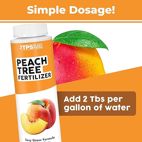 Miniatura 9 de Fertilizante de durazno para todos los árboles frutales de melocotón, nectarina y hueso, alimento líquido para plantas, 32 onzas (1 cuarto de galón)