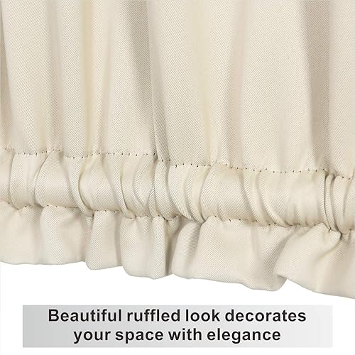 Miniatura 4 de Aquazolax Cortina para puerta corrediza de vidrio con bolsillo para barra, tratamiento de ventana - Cortinas opacas lisas premium de alta calidad,