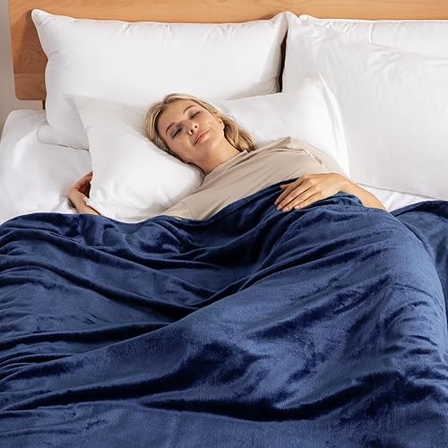 Miniatura 5 de Exclusivo Mezcla Manta de vellón para sofá, cama, súper suave y cálida, para uso en todas las estaciones, acogedora, afelpada, ligera, 90 x 66