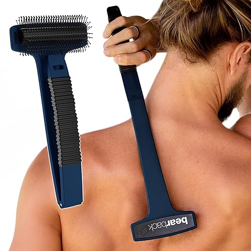 Miniatura 8 de Rascador de espalda Bearback Rascador premium para espalda y cuerpo. El cepillo original exfoliante con mango largo, extensible, con cerdas grandes
