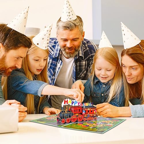 Vista 13 de GREETING ART Tarjeta desplegable de feliz cumpleaños, tarjeta desplegable de cumpleaños de astronauta, tarjeta de cumpleaños de astronauta, tarjeta