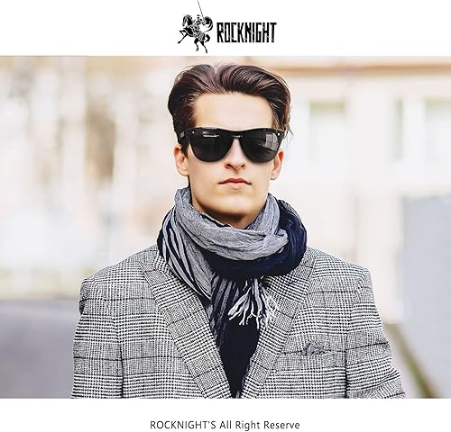 Miniatura 2 de ROCKNIGHT HD polarizado UV400 protección antideslumbrante ligero gafas de sol TR90 marco