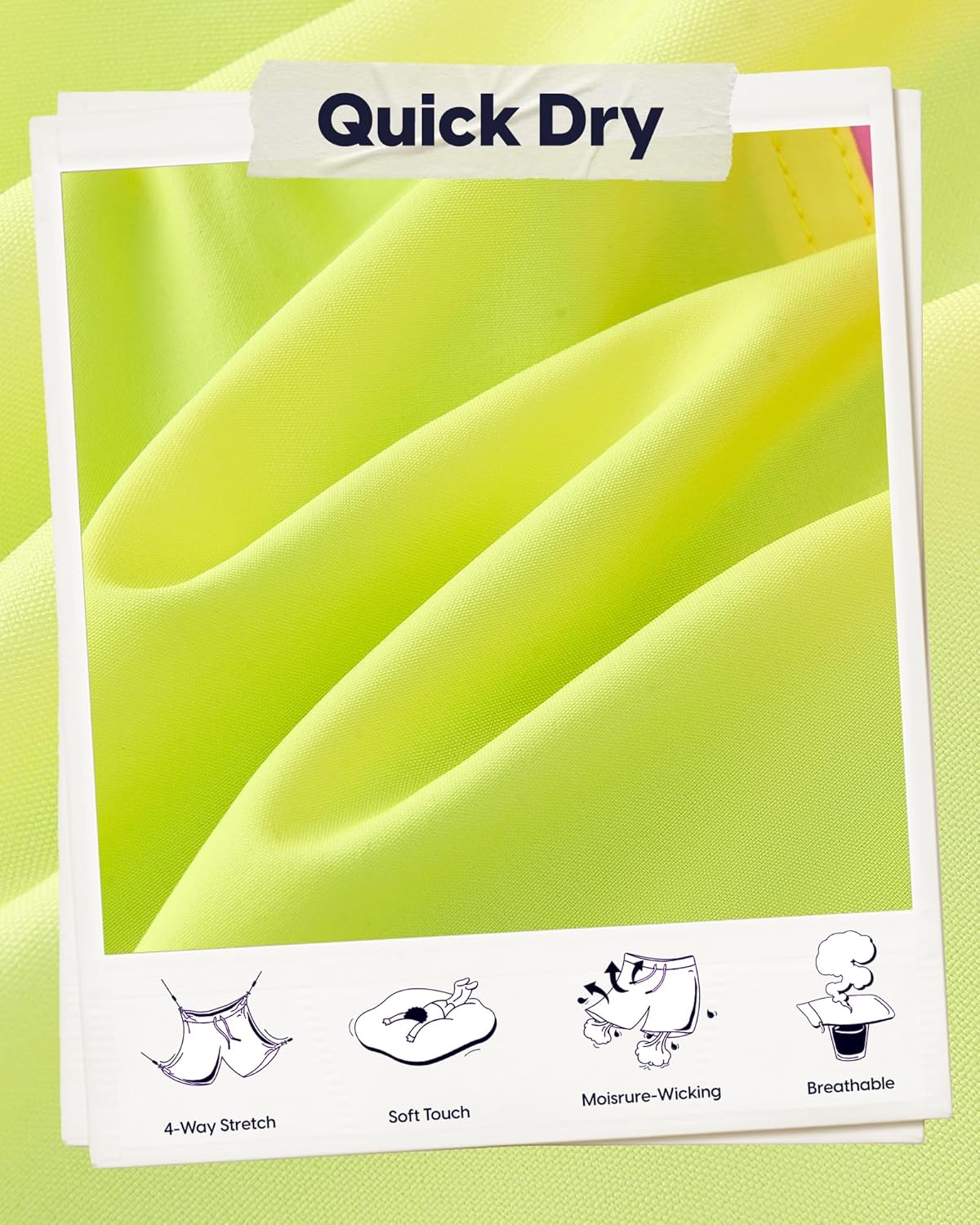 maamgic Boys Swim Trunks with Compression Liner Vintage Swim Shorts Toddler Swimsuit - Image 3