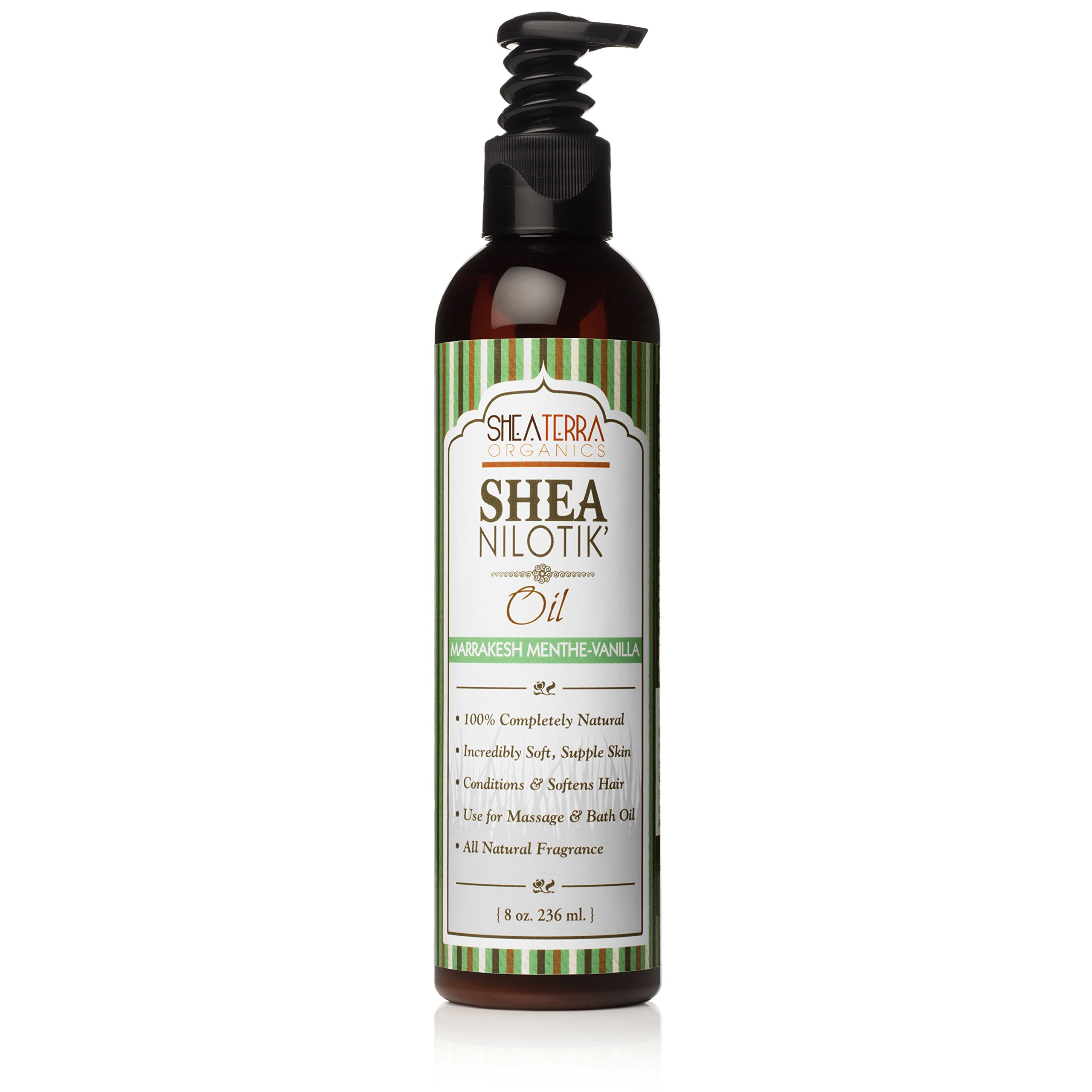 Shea Terra Shea Nilotik Oil - Marrakesh Mint - Vanilla 236 ml (8oz)