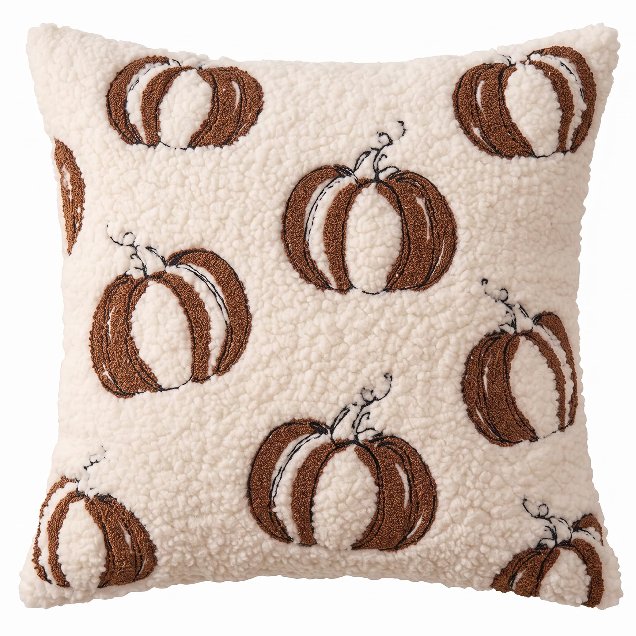 Tsawntd Halloween Pillow Covers Teddy Fleece Pillowcases Style 1