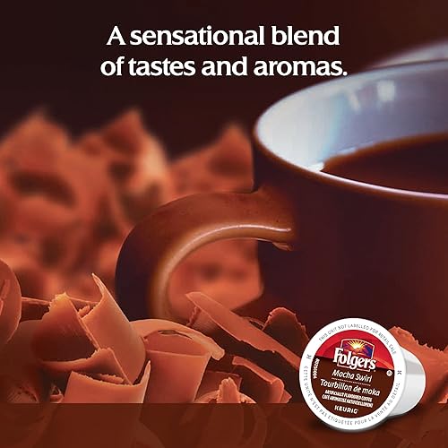 Miniatura 4 de Folgers Cápsulas de café Mocha Swirl K-Cup, 12 cápsulas, 3.81 oz