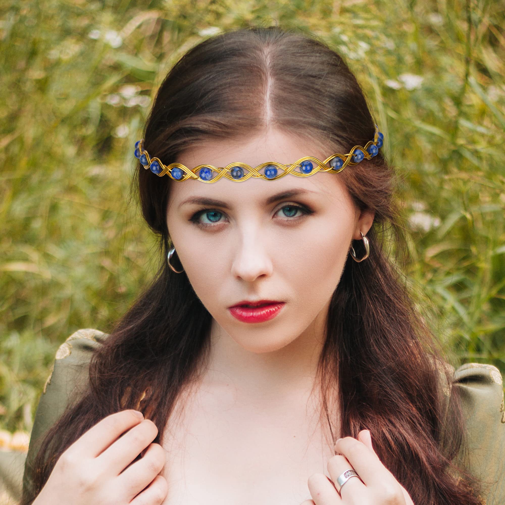 celtic tiara crown gold Fairy Crown / Celtic Tiara - Amber: Gold from Divine Dragon  main image 3