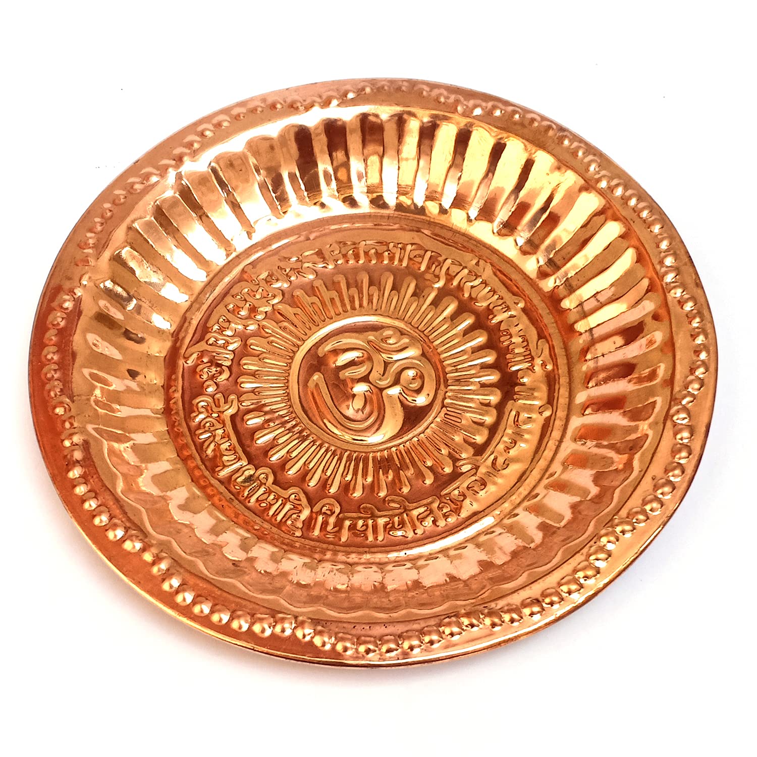 Original Copper Pooja Thali | Copper Pooja Plate | Copper Thali for