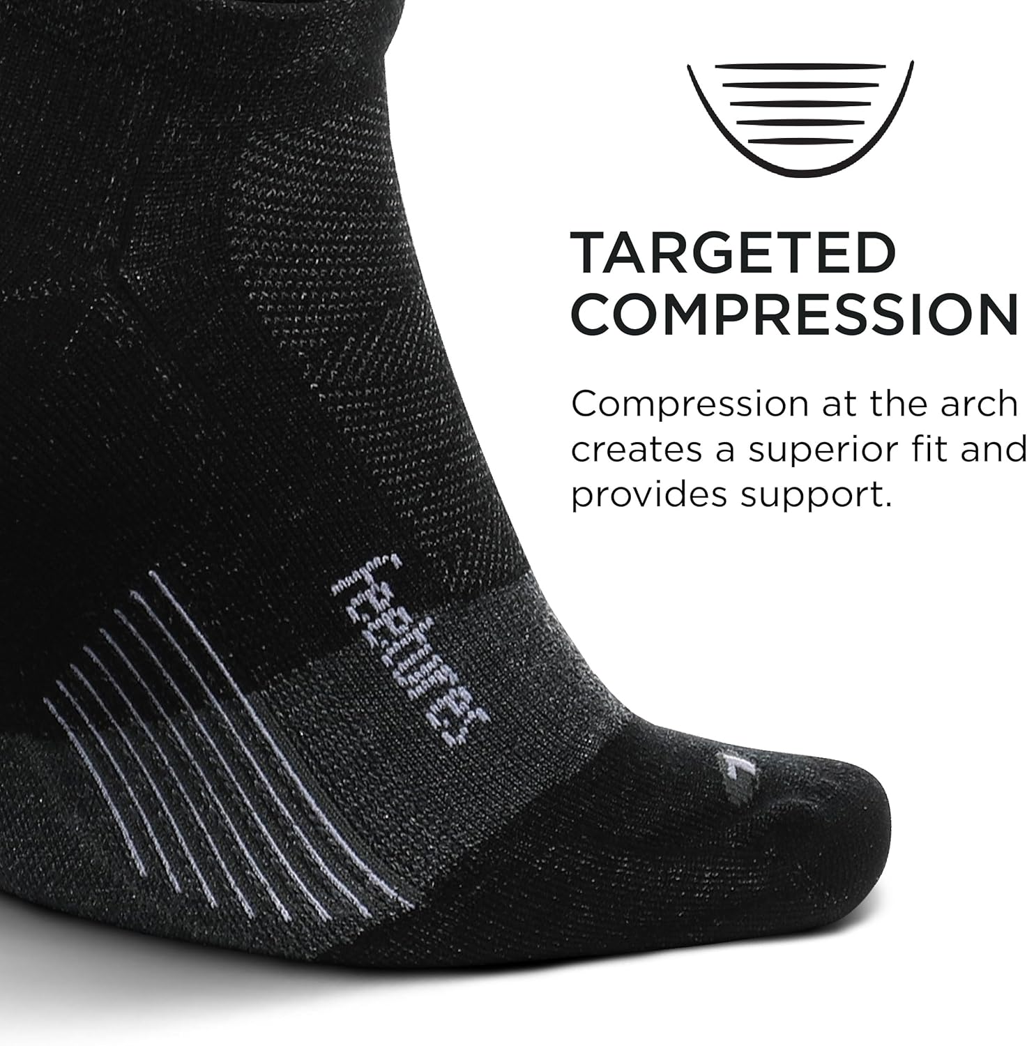 Feetures Merino 10 Ultra Light Cushion No Show Tab Ankle Socks - Wool Socks for Women & Men