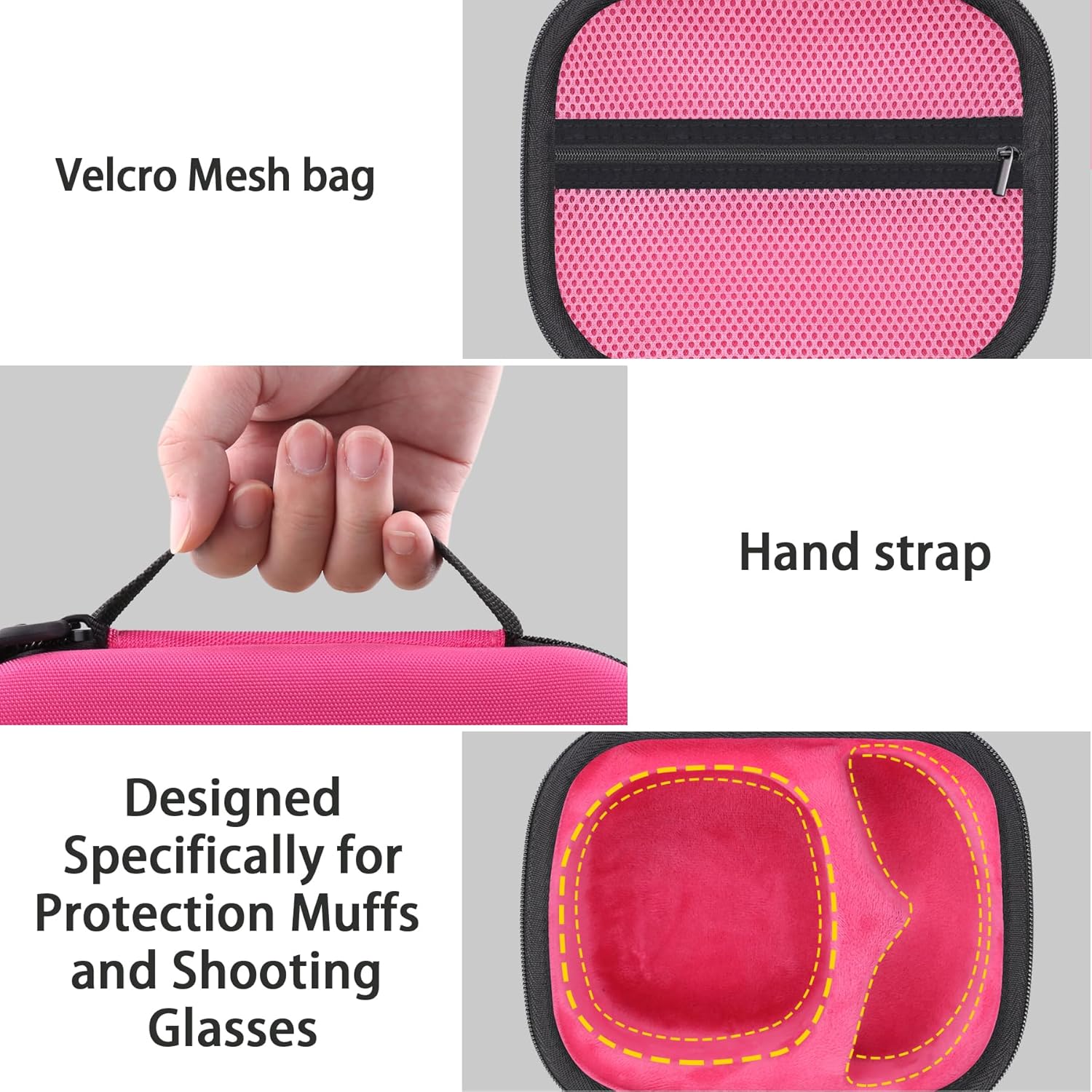Storage Case Compatible with Walkers Razor Slim/Howard Leight Honeywell Impact Sport Electronic Ear Protection Muffs