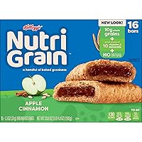 Vista 10 de Barras de Cereales Kellogg 's Nutri-grain (paquete grande manzana, canela, 16 cajas, juego de 3)