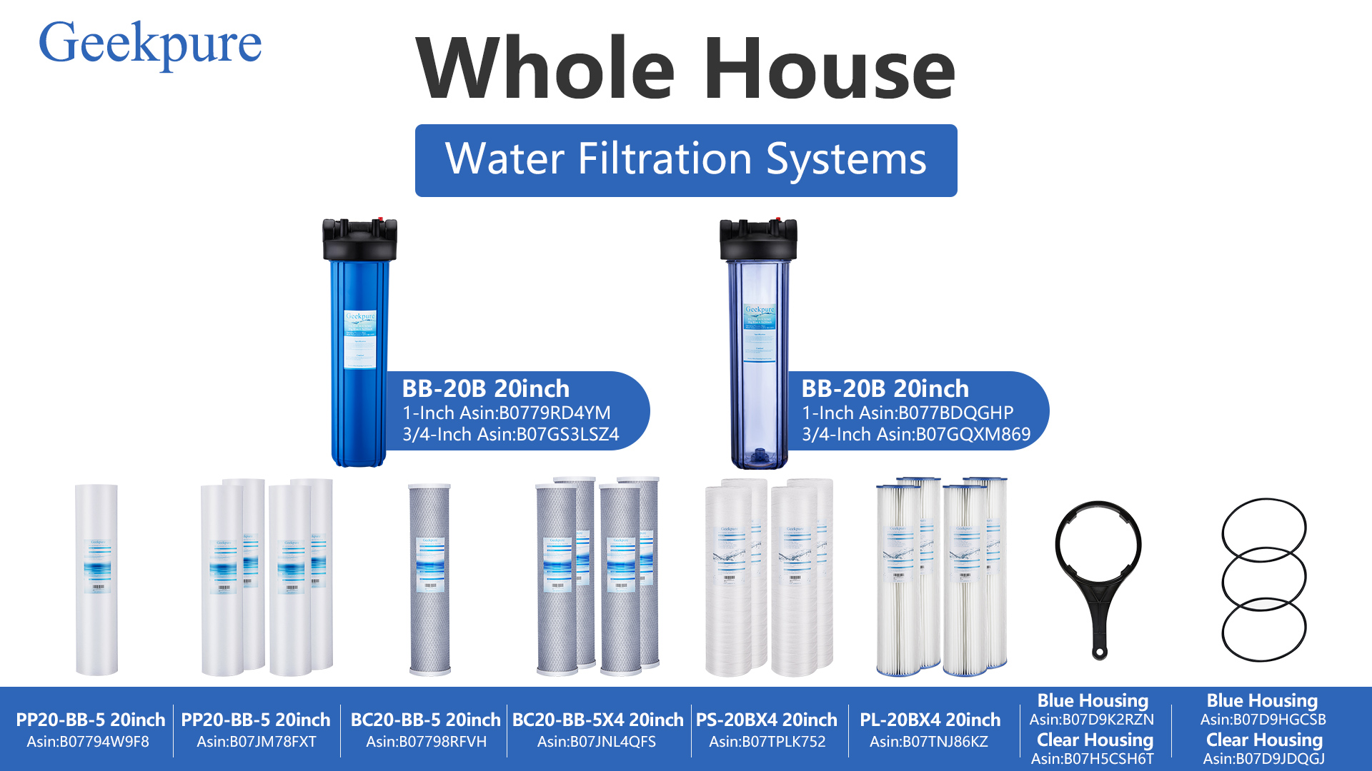 Amazon.com: Geekpure 20 Inch Whole House Water Filter