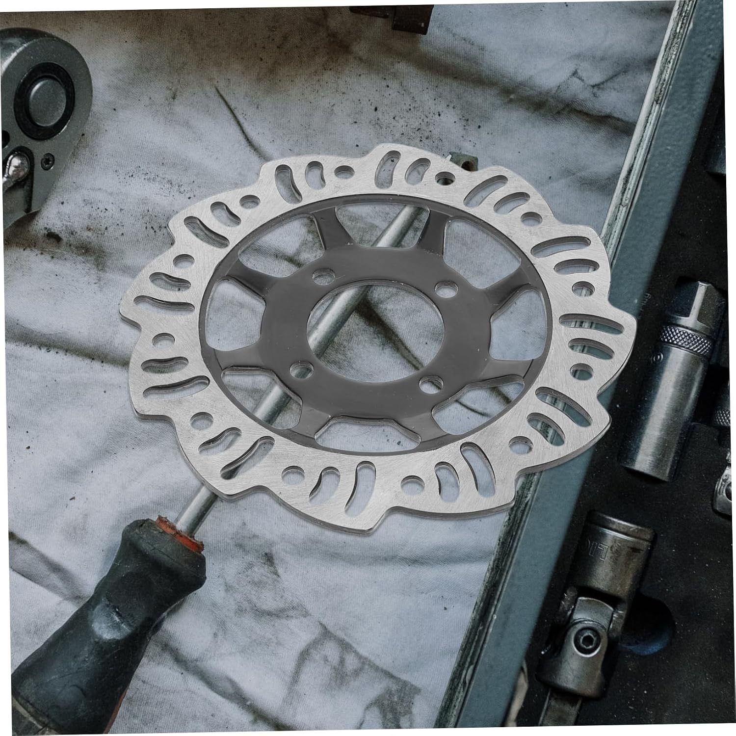 Metal Brake Disc for and Installation Compatible Various Models Enhanced Safety Performance Upgrade Replacement Part