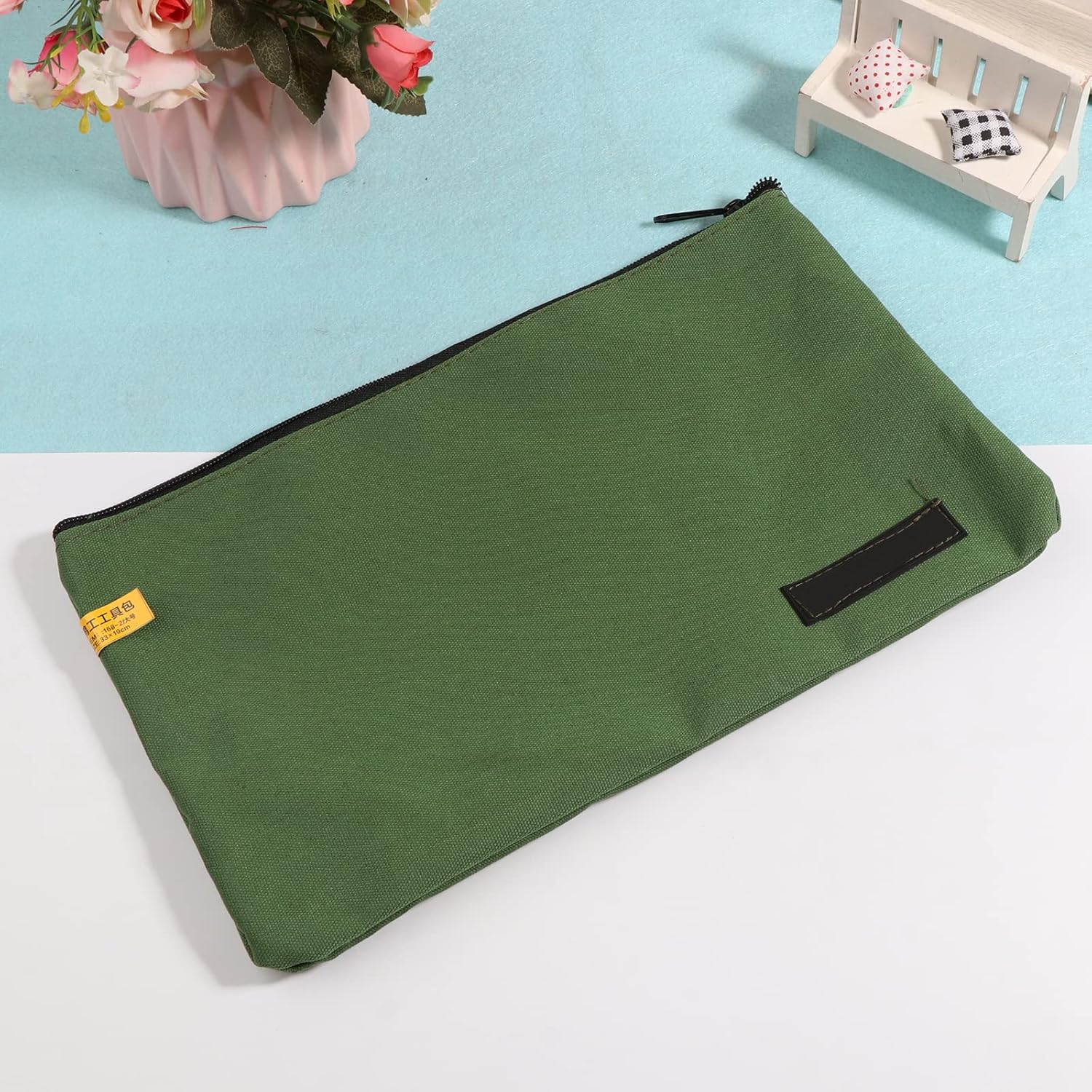 Heavy Duty Canvas Tool Bag Multi-function High Capacity Tool Storage Handbag Wearproof Canvas Work Bag For Cars Drill