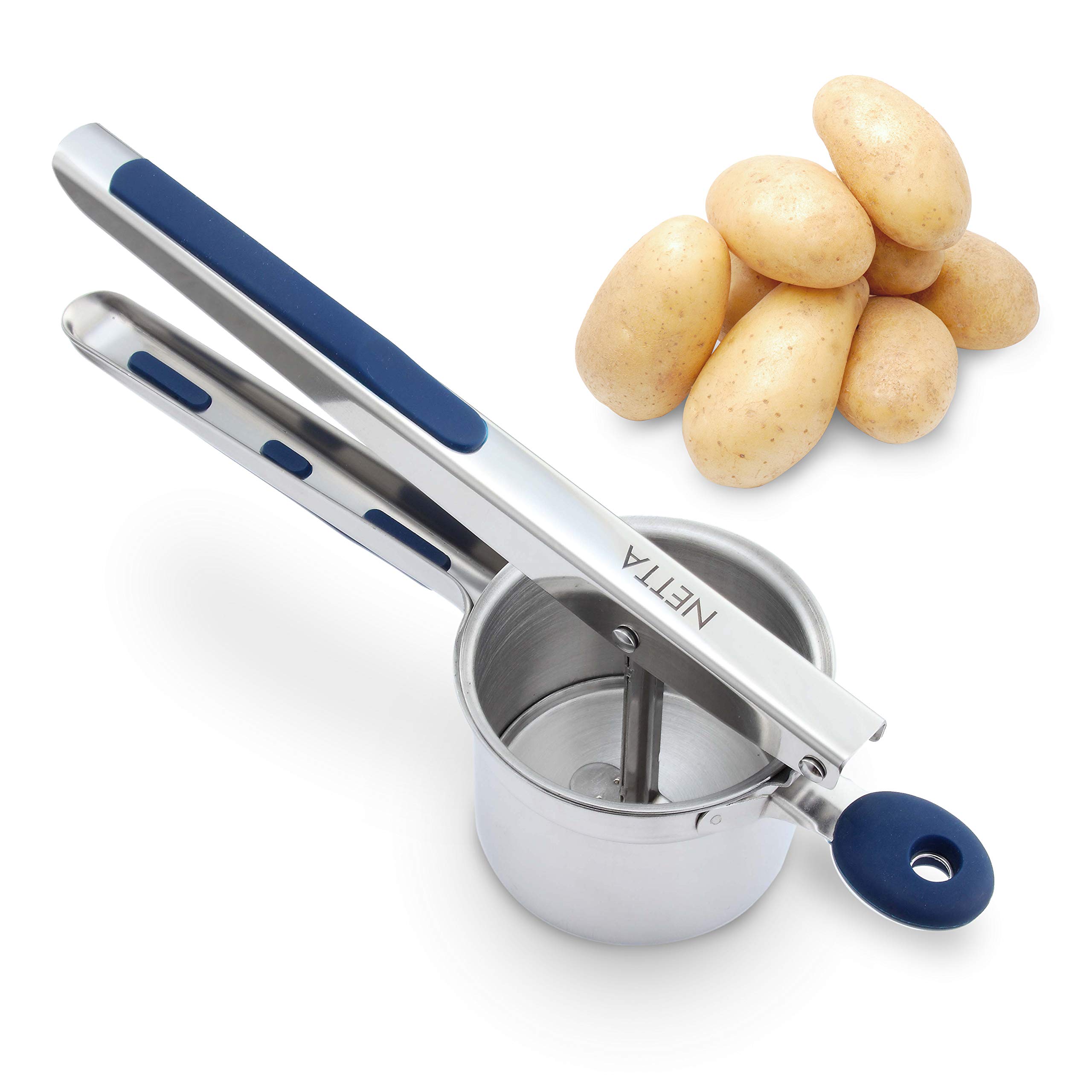 Netta Potato Ricer, Stainless Steel Potato Masher, Ricer Press for Puree Fruit Vegetable Maker