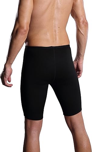 Miniatura 7 de Ausom Pantalones cortos térmicos para hombre, de cintura alta, sudatorios, quemar grasa, para moldear el cuerpo y perder peso