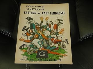 1966 EAST TENNESSEE AT EASTERN KENTUCKY ST COLLEGE FOOTBALL PROGRAM EX-MINT