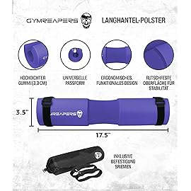 Gymreapers Barbell Squat Pad - Protective Bridge Pad For Hip Thrust, Squats, Lunges - Hip Support, Neck Protection For Bar (Purple)