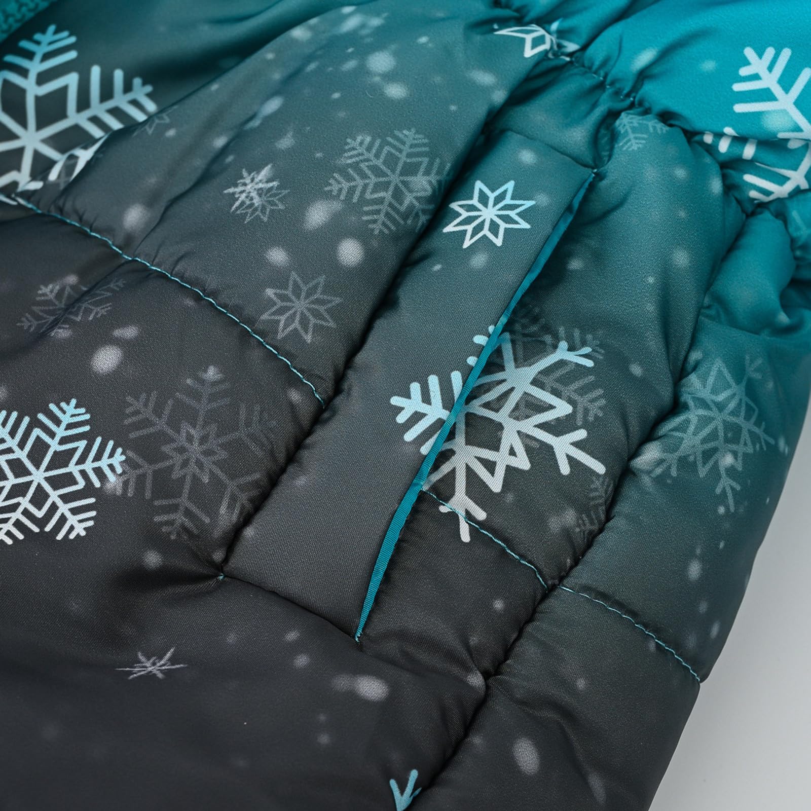 Generisch Cappotto invernale con cappuccio per bambini e bambine, giacca invernale calda, giacca da neve