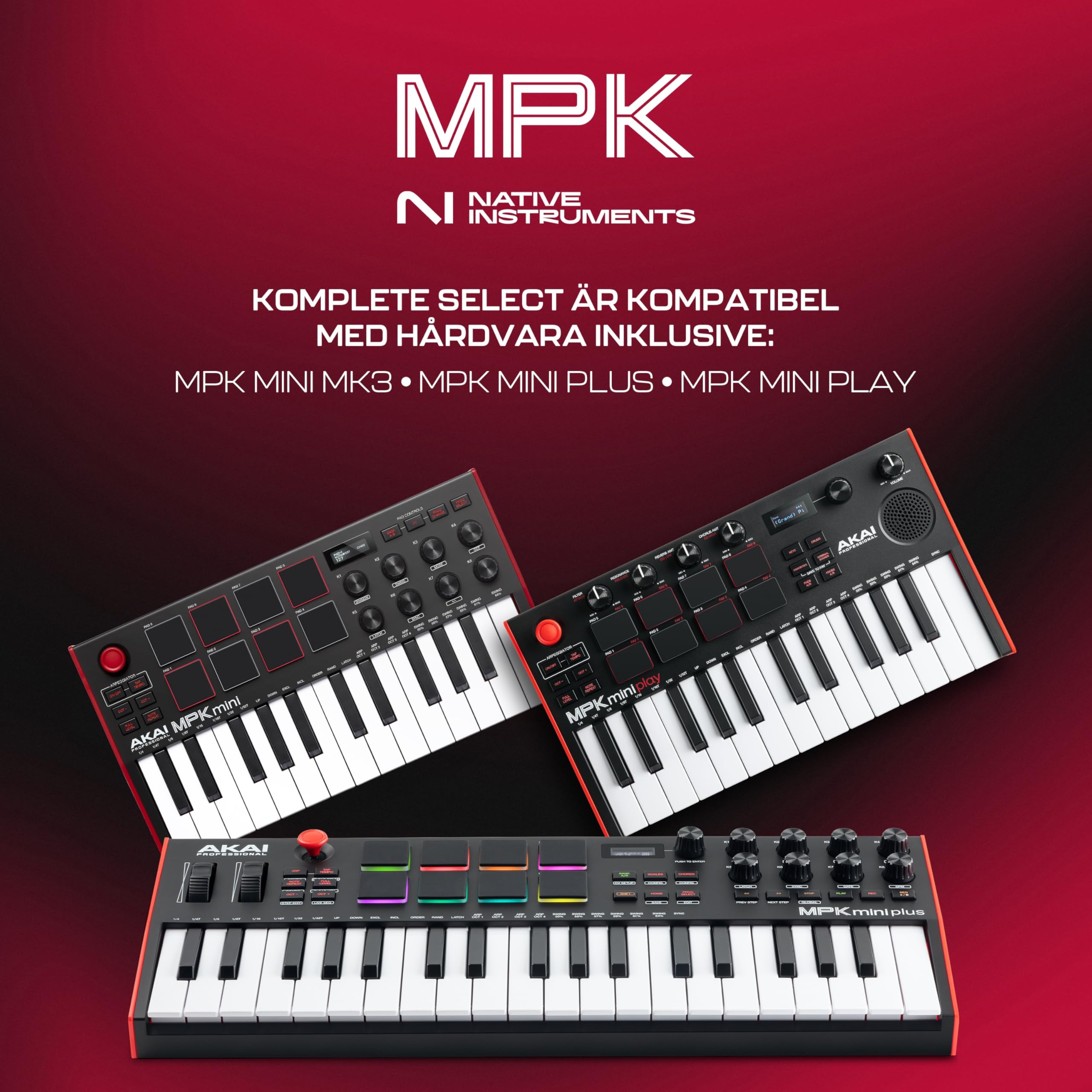 AKAI Professional MPK Mini MK3 – 25 Key USB MIDI Keyboard