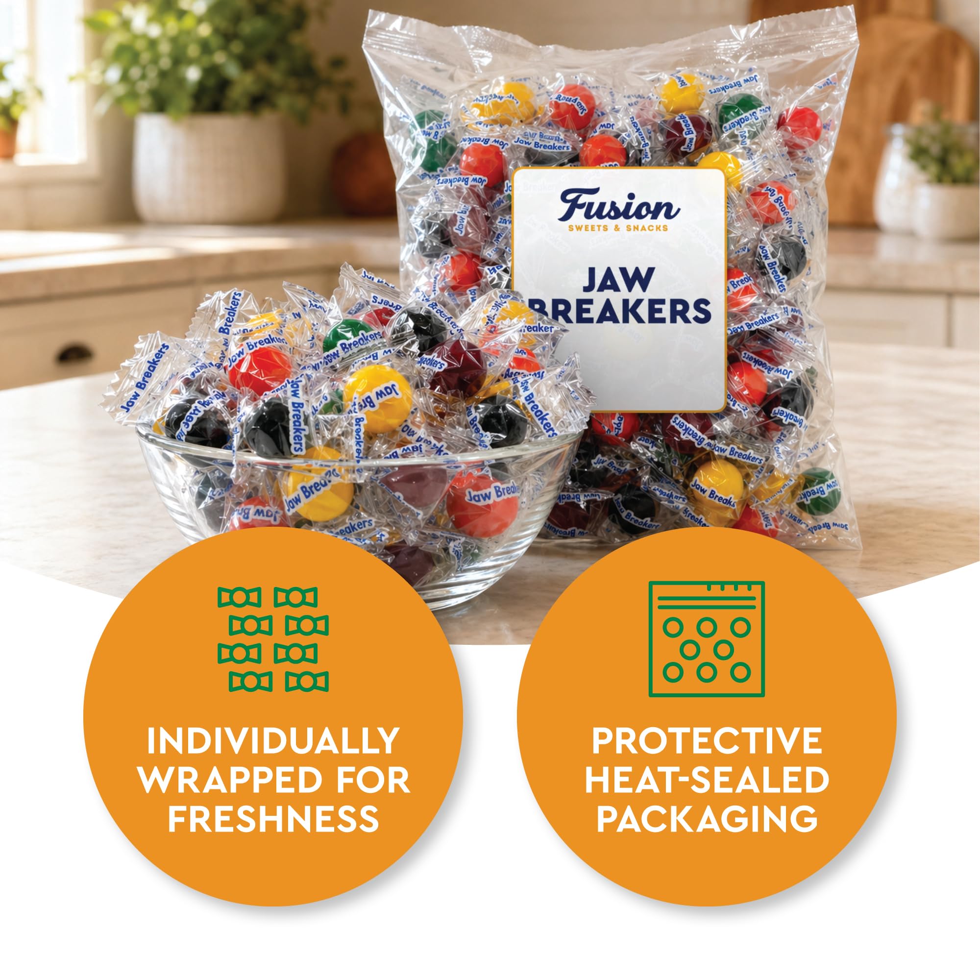 Amazon.com : Jawbreakers Hard Candy Balls, 2 Pound Bag