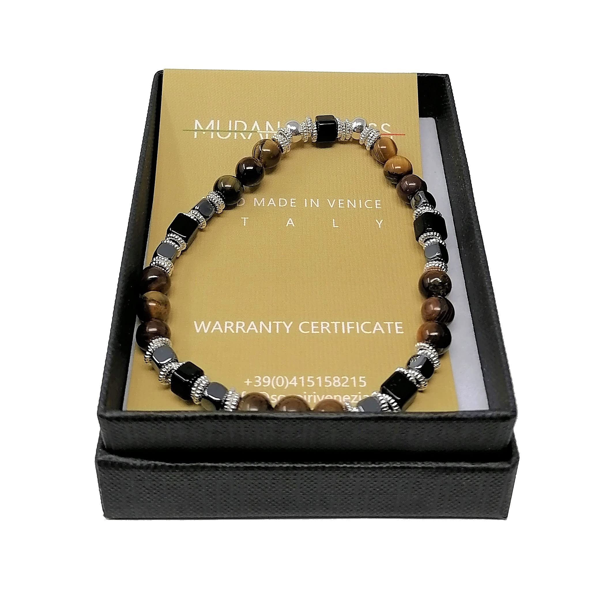 Sospiri Venezia: Bracciale Donna di Pietra Colorata, Braccialetto Ragazza, Idea Regalo, Made in Italy con Certificato