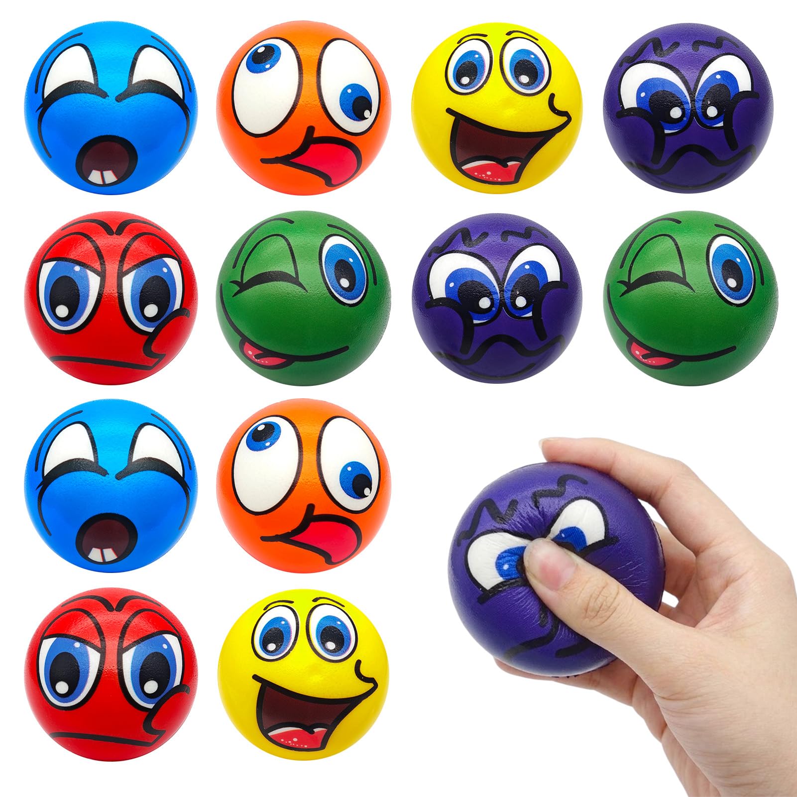 Kawaii Squeeze Juguetes 4 Piezas, Bolas Antiestres, Popping out Eyes Squeeze Toys, Juguetes Antiestres para Niños Adultos (Animales) — view 9
