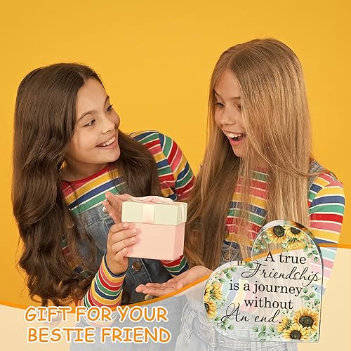 Vista 17 de Spiareal Regalo para amigas, amistad, mujeres, amigas, amistad, cumpleaños, alegría, corazón, mariposa, recuerdo, pisapapeles, para el hogar