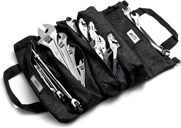 The Original Tool Bag Roll - Modern Tool Organizer w/Silent Rattle Tech - Tool Backpack & Tool Organizers For Workers