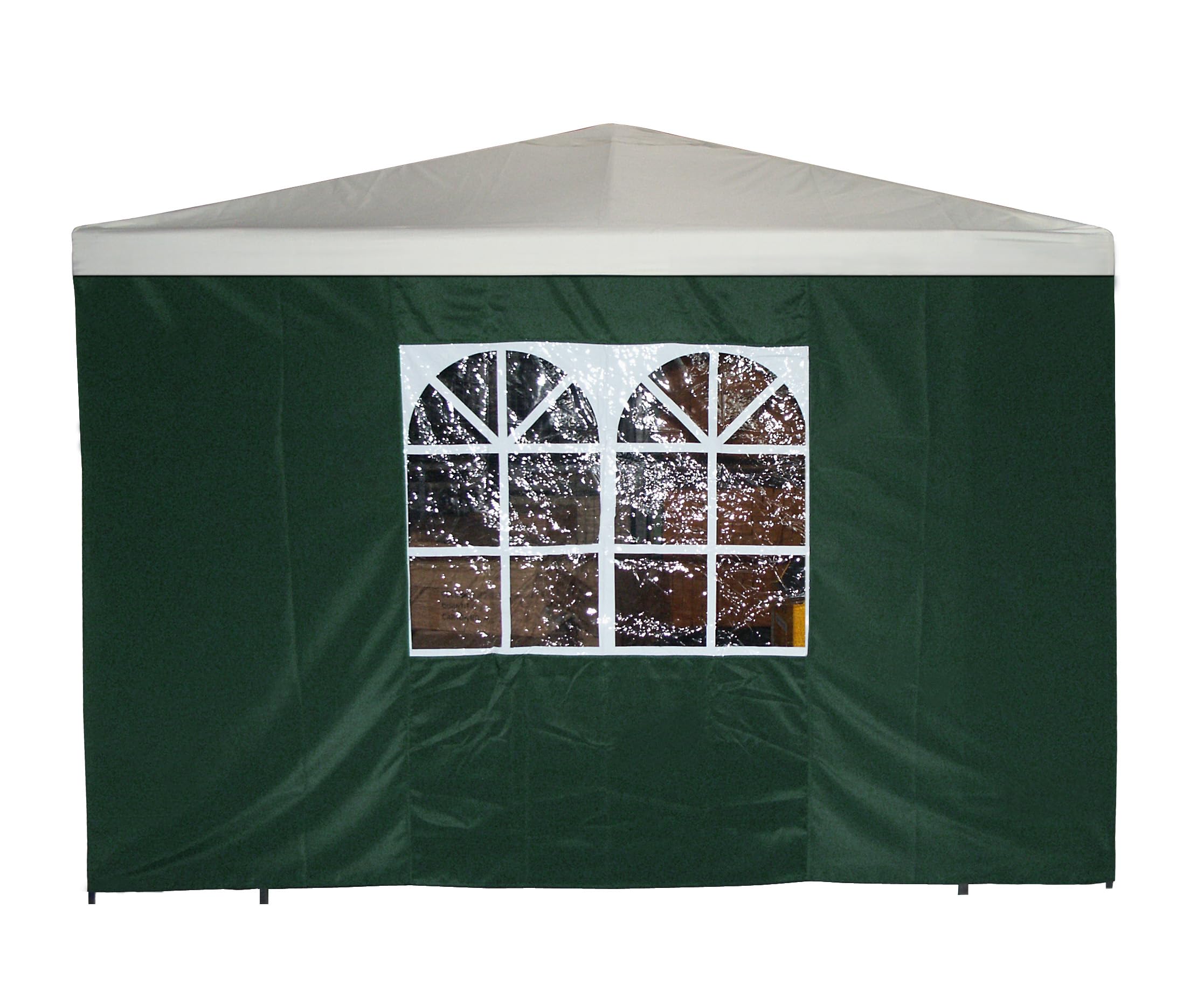 DEGAMO Seitenteil für Pavillon 3x3 Meter mit Fenster, grün, 2 STÜCK