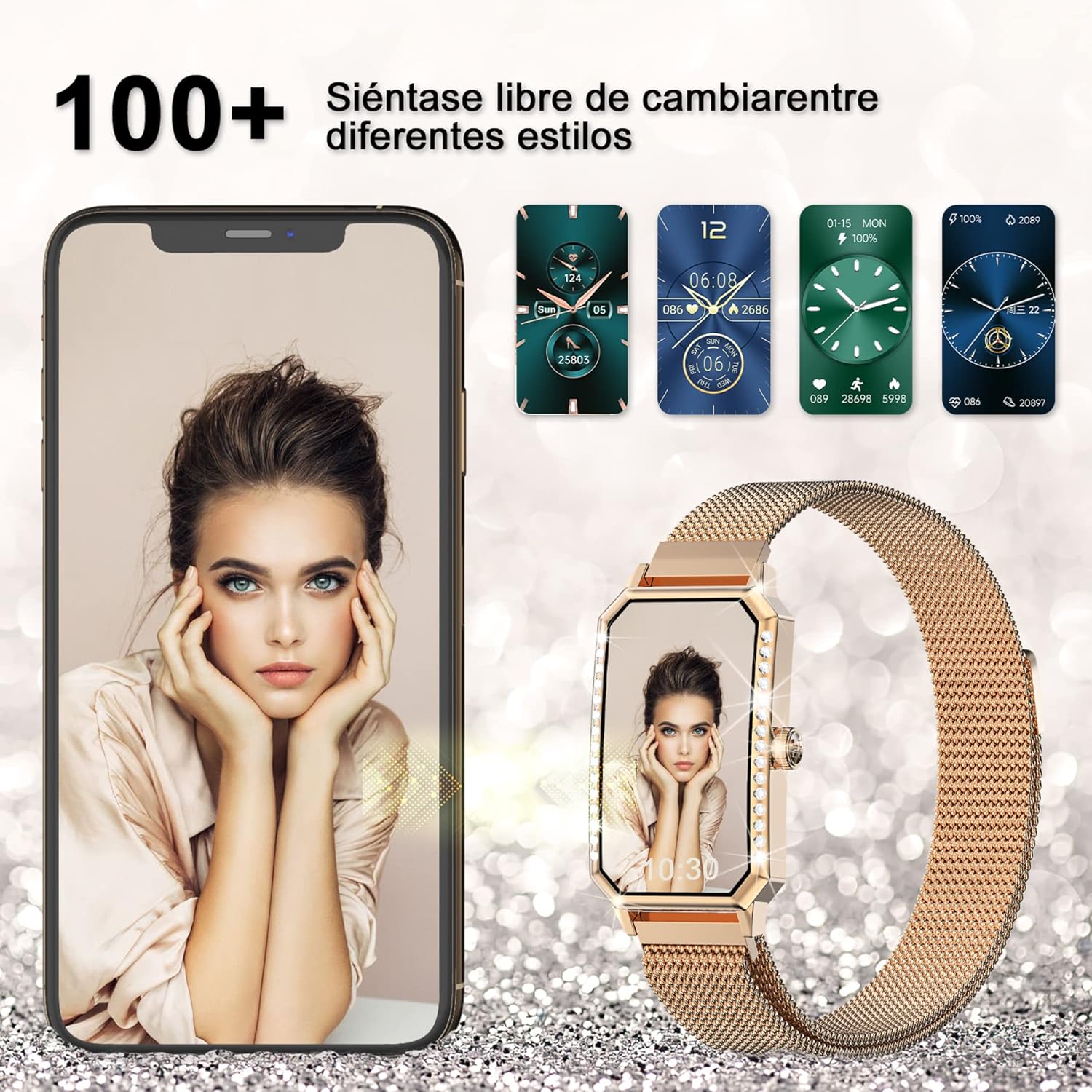 Smartwatch Donna,Blackview R9 Smart Watch e Orologio Fitness Intelligente con Contapassi,Cardiofrequenzimetro,Pressione Sanguigna,SpO2,24 Modalità Sportive,Notifiche Messaggi,Android iOS Smartwatch Donna,Blackview R9 Smart Watch e Orologio Fitness Intelligente con Contapassi,Cardiofrequenzimetro,Pressione Sanguigna,SpO2,24 Modalità Sportive,Notifiche Messaggi,Android iOS