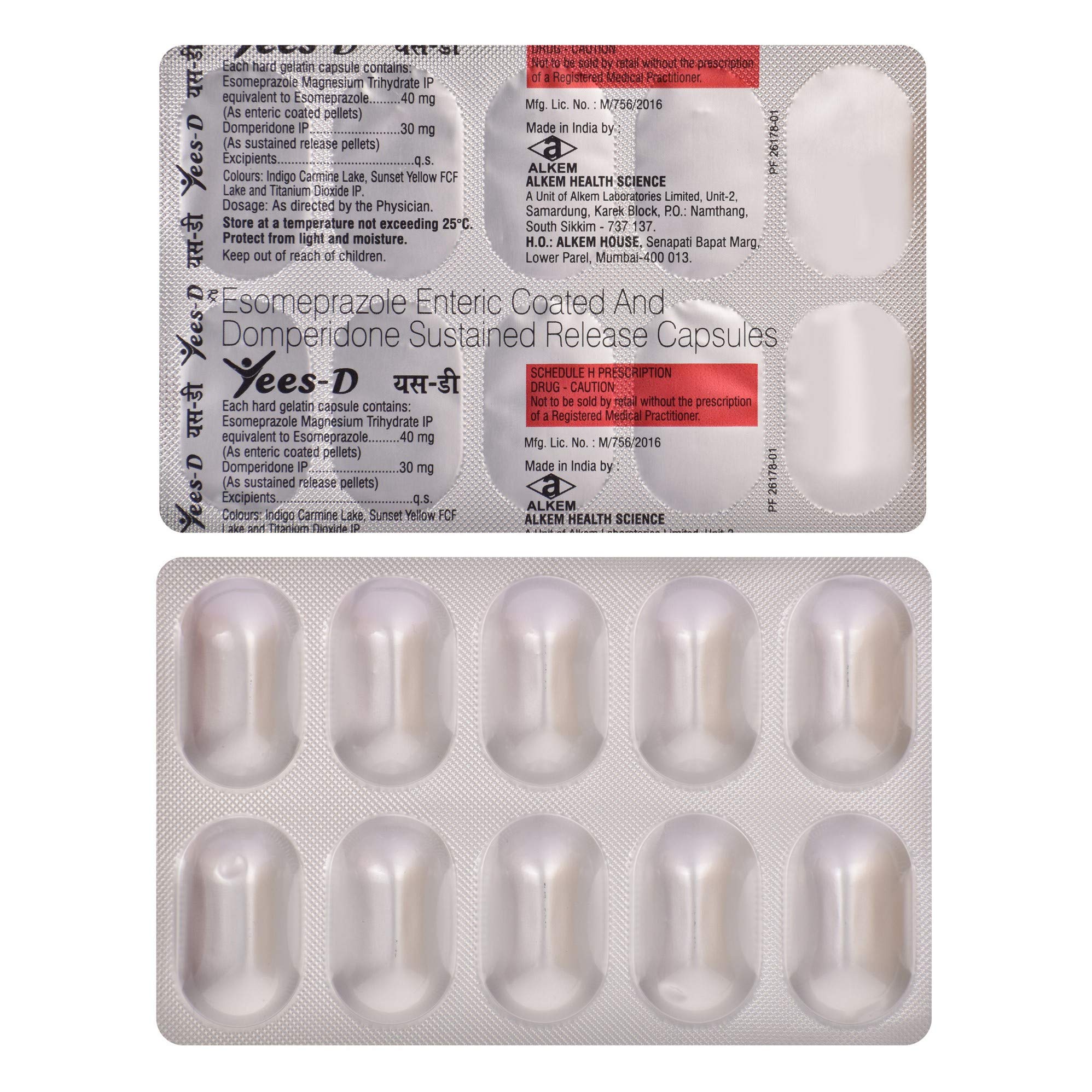 Yees-D- Strip of 10 Capsules