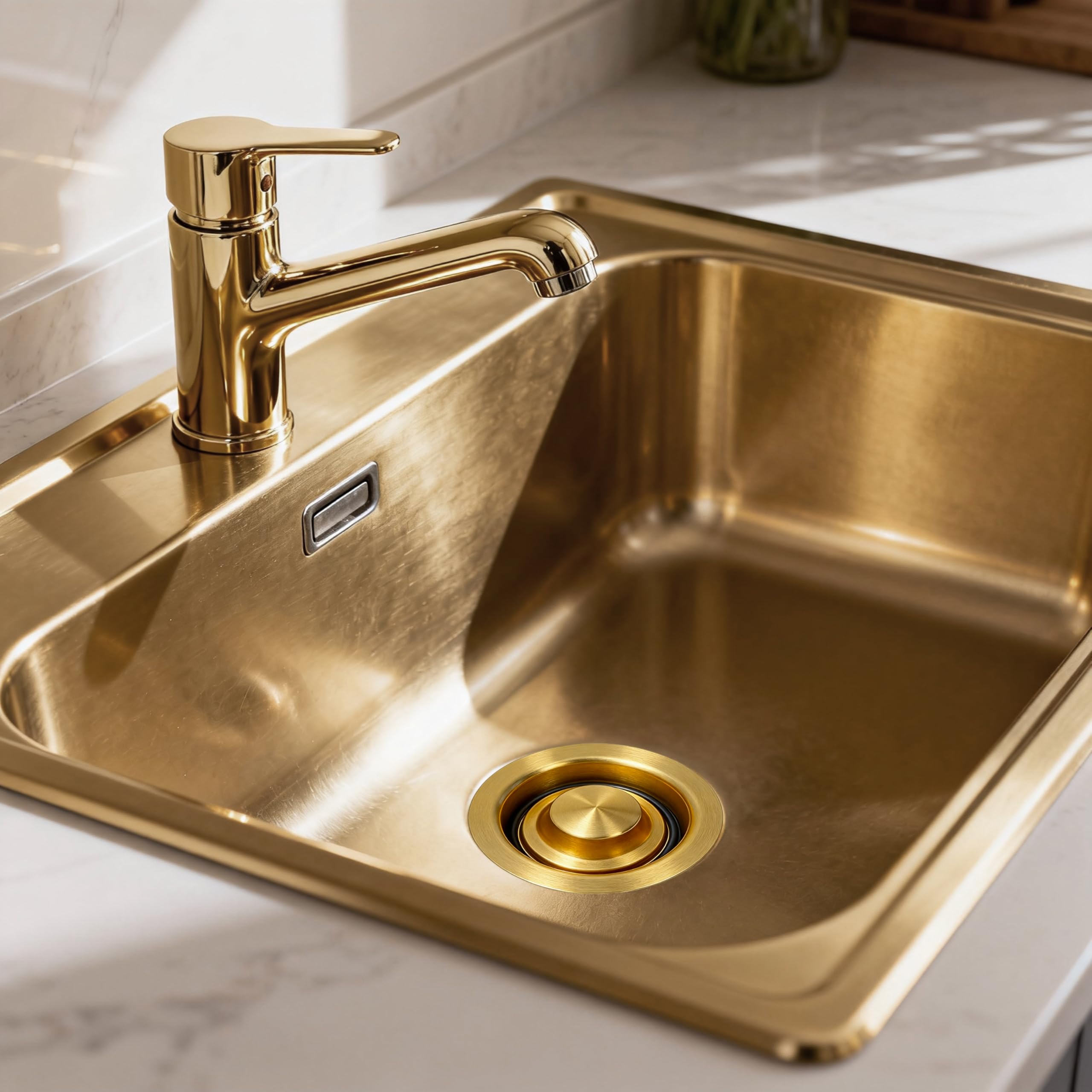 Brida y tapón de eliminación de basura para fregadero de cocina, brida universal para drenaje de fregadero de 3-1/2 pulgadas, accesorio de repuesto de acero inoxidable 304 para triturador de basura