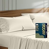 Vista 28 de Mayfair Linen Fundas de Almohada Premium de Algodón Egipcio Tamaño Estándar/Queen Juego de 4 - Fundas de Almohada de Algodón de Lujo de 1500 Cuenta
