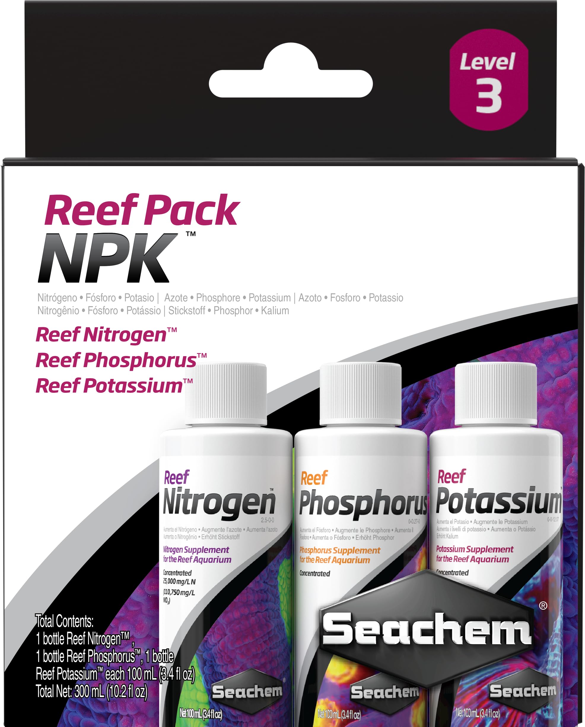 Pack Reef NPK engrais de croissance pour la couleur des coraux